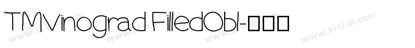 TMVinograd FilledObl字体转换